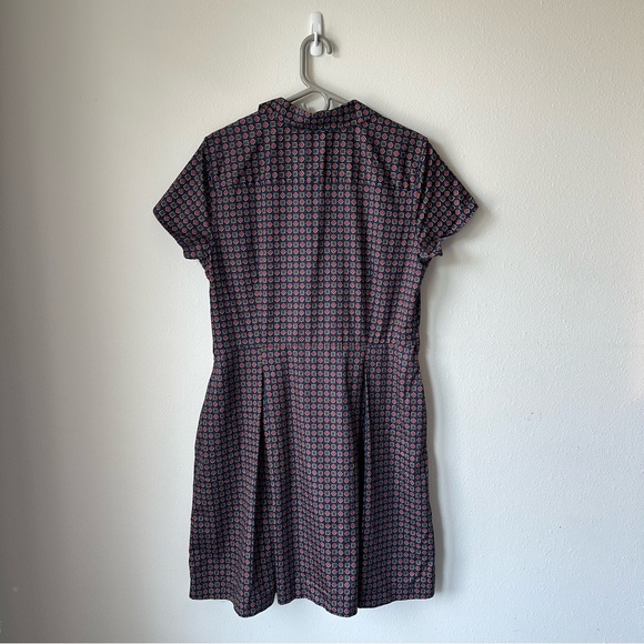 Brooks Brothers// Bris Cotton Short Dress Navy Size 14 - Picture 7 of 14